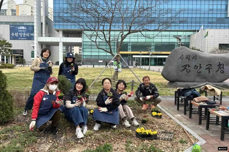 수원시 장안구, 손바닥정원단과 장안구청 내 거점정원 새단장