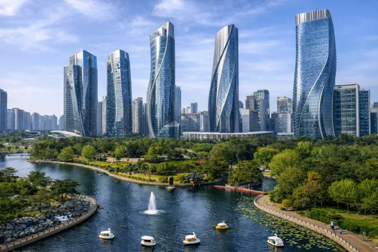 성간 이주 승합장(안)이 들어설 수원 만석공원과 그 일대